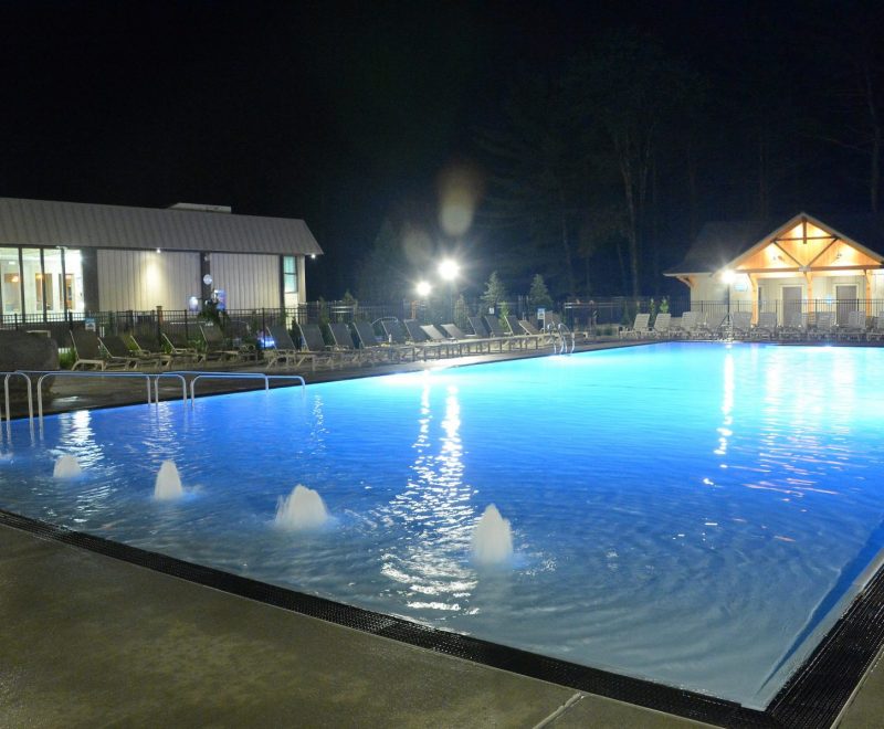 Pool at night