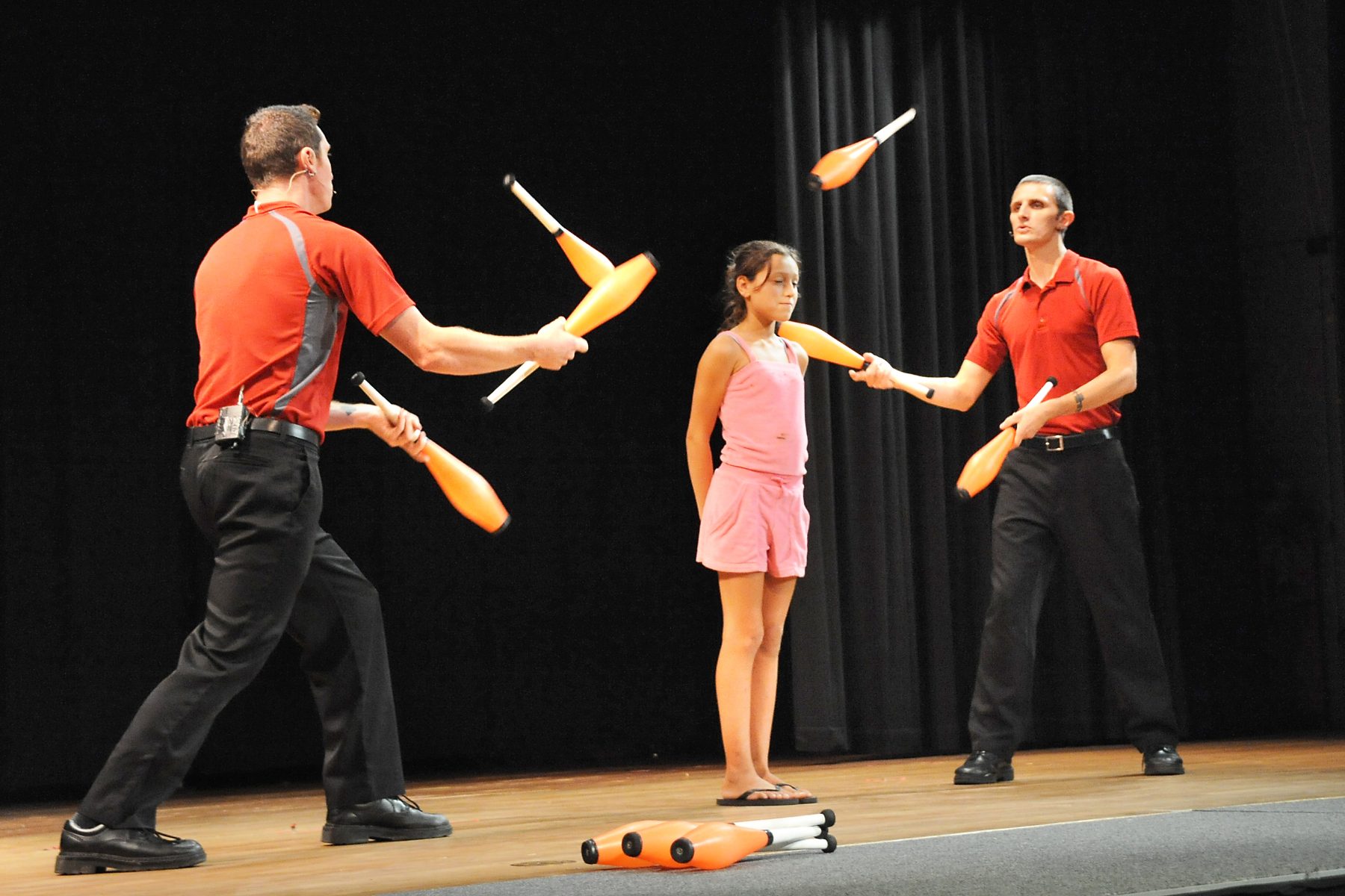 Are you daring enough to be in the middle of a juggling act?