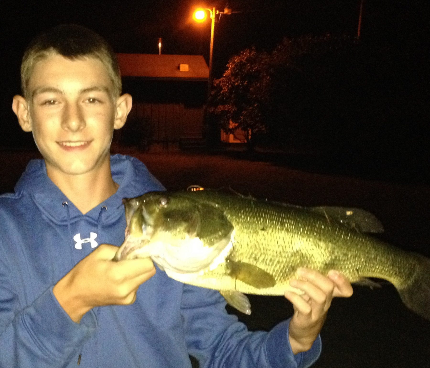Check out this Bass caught in our fishing pond