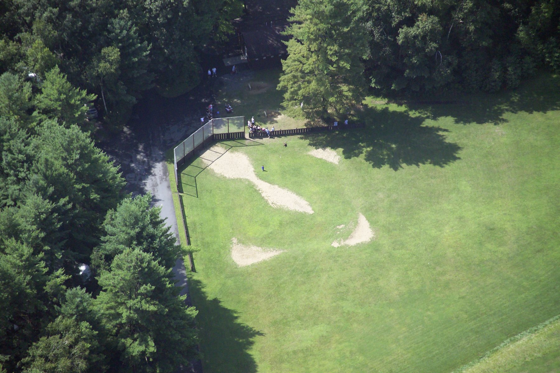 Aerial of west end baseball field