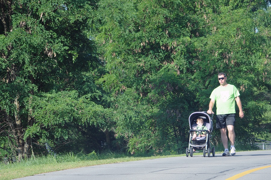 Bike trails are for strollers too!