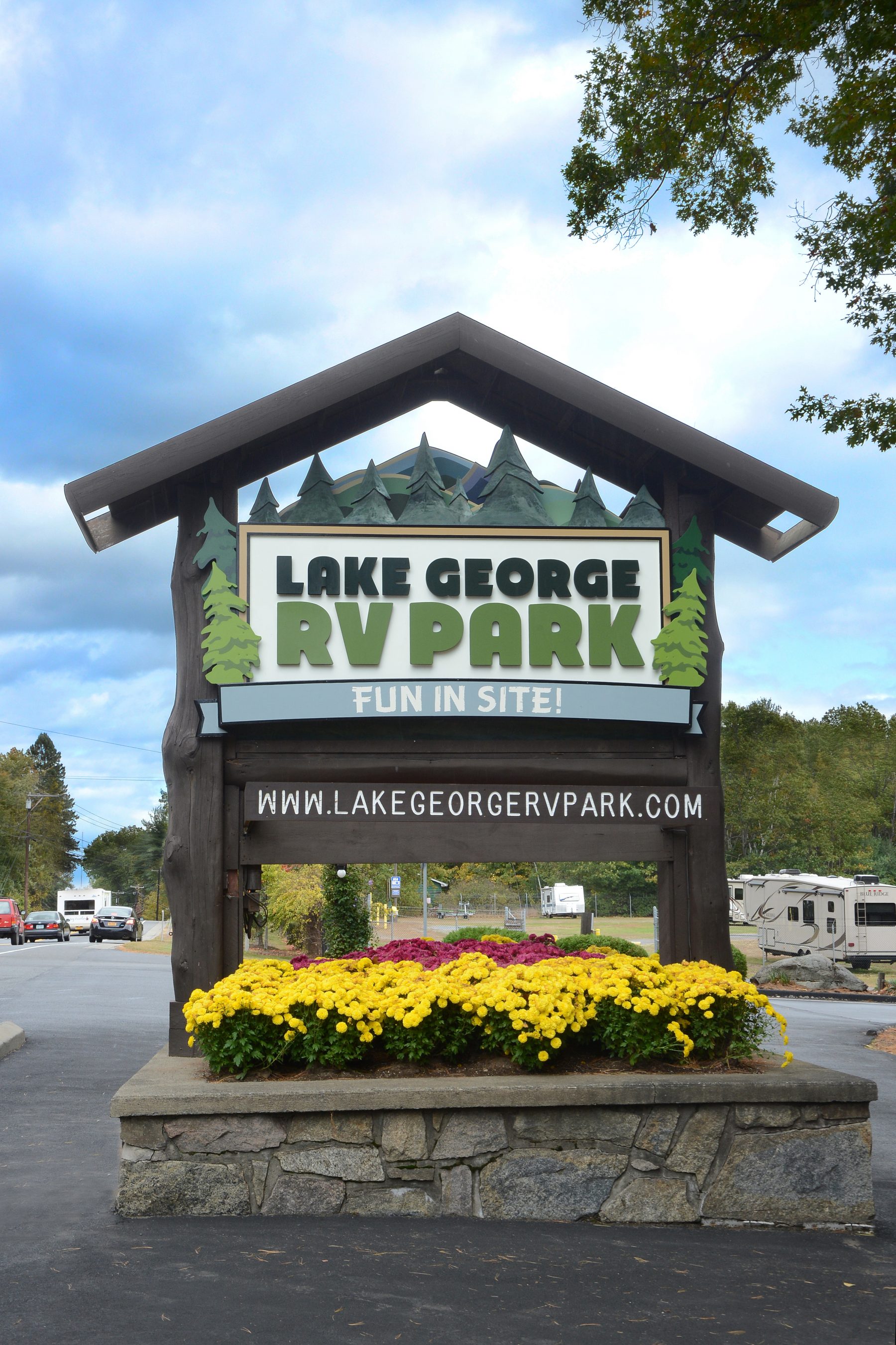 We have one entrance to the park – located on Route 149