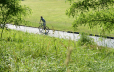 Paved bike trails run throughout the bike – travel from east to west with ease