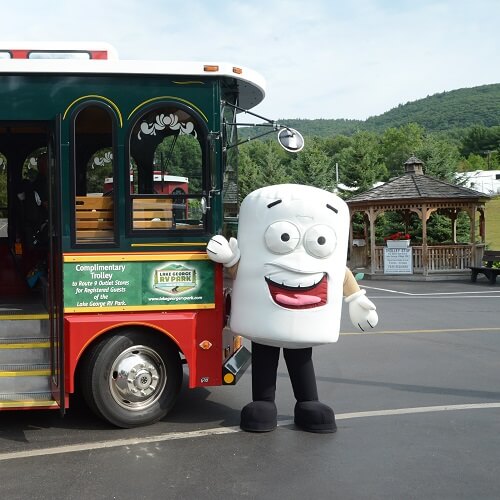 Toasty with the park trolley