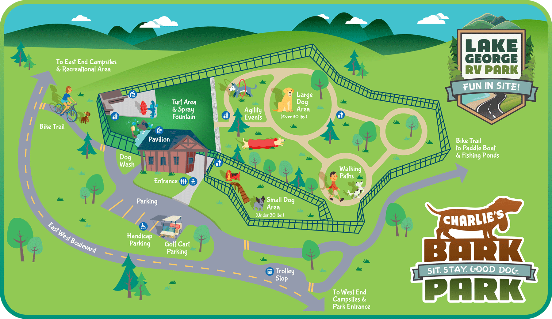 Charlie's Bark Park Map