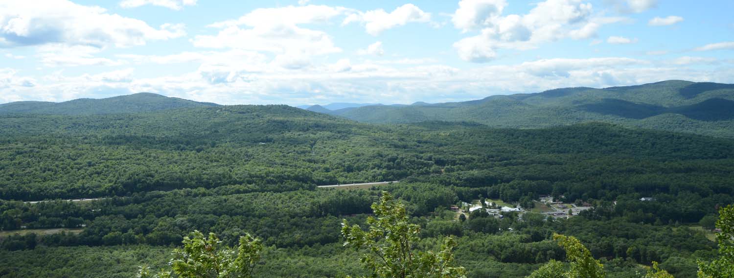 View off top of mountain