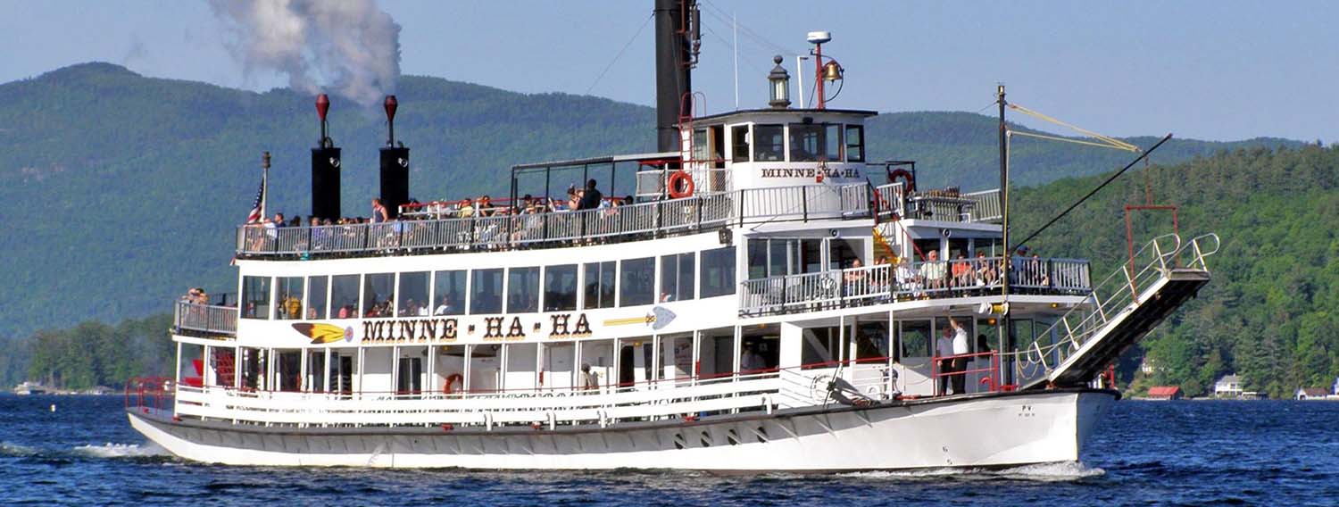 Steam boat on lake george