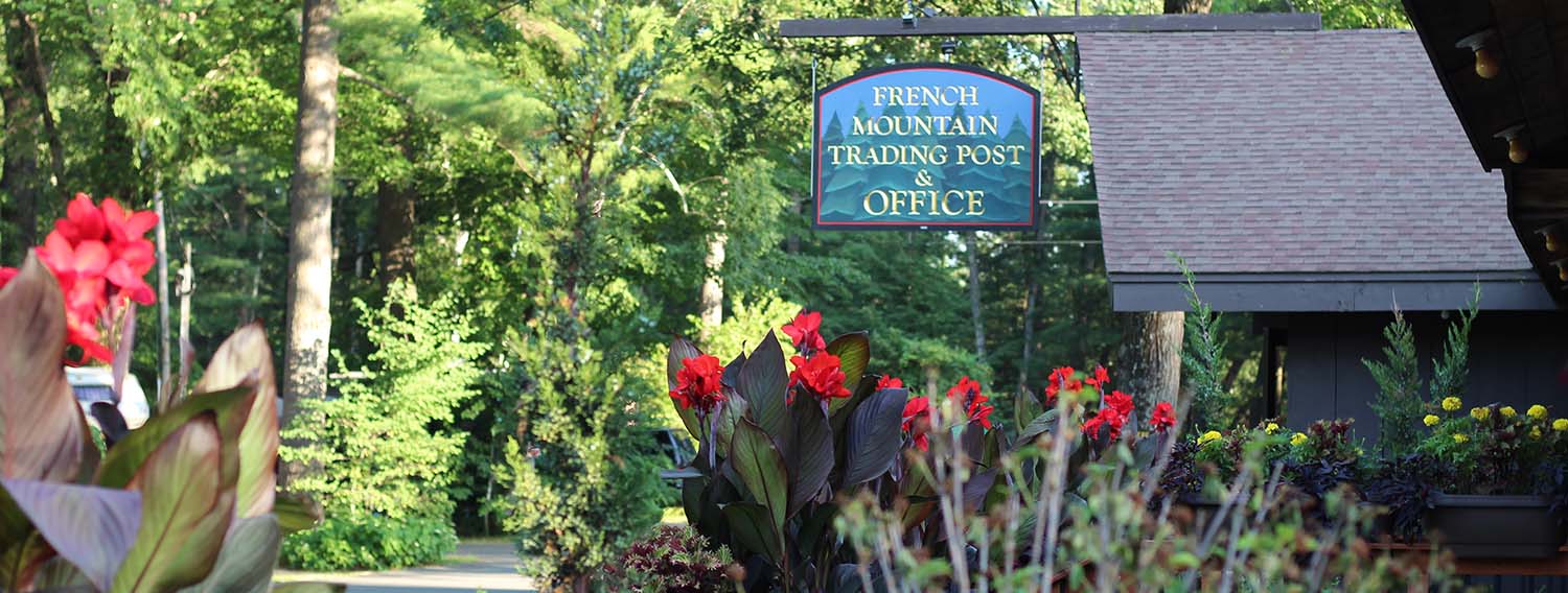 Sign and Flowers