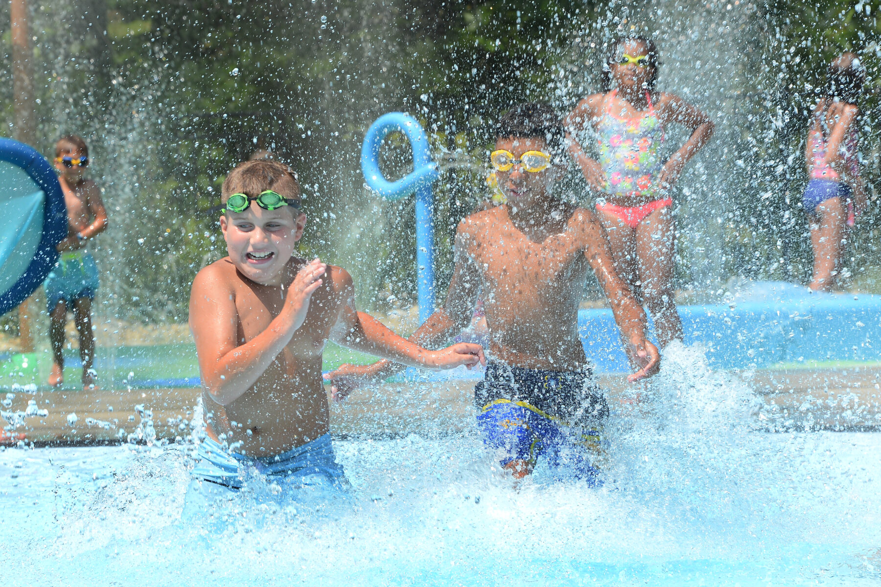 Children playing at Cascade Cove